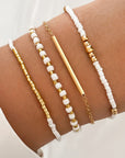 Tiny Beaded Multi Layer Bracelet Set