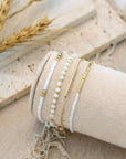 Tiny Beaded Multi Layer Bracelet Set