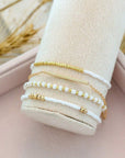 Tiny Beaded Multi Layer Bracelet Set
