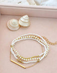 Tiny Beaded Multi Layer Bracelet Set