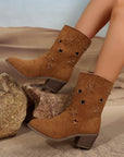 Western Star Decor Suede Boots