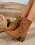 Western Star Decor Suede Boots