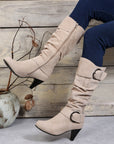 Kennedy Dual Buckle Strap Side Zip Boots