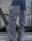 Kennedy Dual Buckle Strap Side Zip Boots