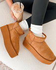 Anna Fur Lined Suede Ankle Snow Boots