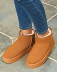 Anna Fur Lined Suede Ankle Snow Boots