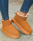 Anna Fur Lined Suede Ankle Snow Boots