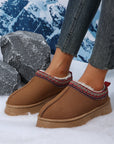 Jade Suede Plush Lined Snow Boots