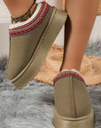 Jade Suede Plush Lined Snow Boots