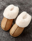 Molly Plush Suede Winter Home Slippers