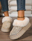 Lucia Sequin Thick Sole Snow Boots