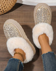 Lucia Sequin Thick Sole Snow Boots