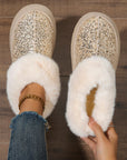 Lucia Sequin Thick Sole Snow Boots