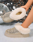 Lucia Sequin Thick Sole Snow Boots
