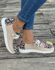 Bailee Vintage Aztec Lace-up Flat Shoes