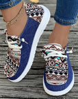 Bailee Vintage Aztec Lace-up Flat Shoes