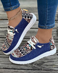 Bailee Vintage Aztec Lace-up Flat Shoes