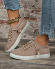 Mallory Criss Cross Slip On Canvas Flats