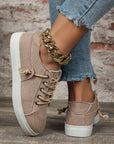 Mallory Criss Cross Slip On Canvas Flats