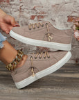 Mallory Criss Cross Slip On Canvas Flats