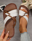 Criss Cross Flat Slippers