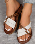 Criss Cross Flat Slippers