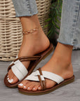 Criss Cross Flat Slippers