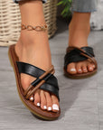 Criss Cross Flat Slippers