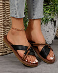 Criss Cross Flat Slippers