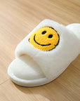 Smile Emoji Graphic Plush Home Slippers