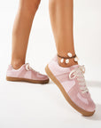 Raina Two Tone Lace-up Sneakers
