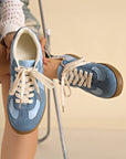 Raina Two Tone Lace-up Sneakers
