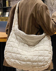 Kylie Quilted Zipper Tote Bag