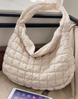 Kylie Quilted Zipper Tote Bag