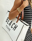 Ryan Beach Please Canvas Tote