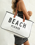 Ryan Beach Please Canvas Tote
