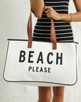 Ryan Beach Please Canvas Tote