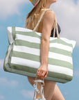 Cleo Striped Canvas Large Tote