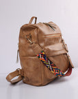 Geometric Crochet Strap Backpack