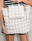 Natalie Quilted Puffer Backpack