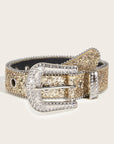 Gold Rhinestone Buckle Belt