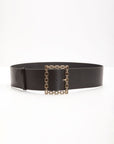Black Square Buckle Belt