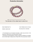 15 pcs Elastic Braided Hair Tie