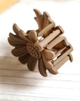 Small Boho Daisy Flower Hair Claw Clip