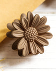 Small Boho Daisy Flower Hair Claw Clip
