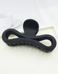 Black Wave Shape Matte Hair Claw Clip