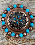Copper Turquoise & Crystal Berry Jacket