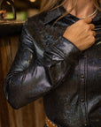 BLACK SPARKLE PERFORMANCE RODEO SHIRT