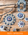 Bright Silver Capri & AB Crystal Conchos - Sizes from 1"- 3" and Buckles