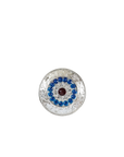 Red White & Blue Bright Silver 1.5" Disc European Crystal Concho